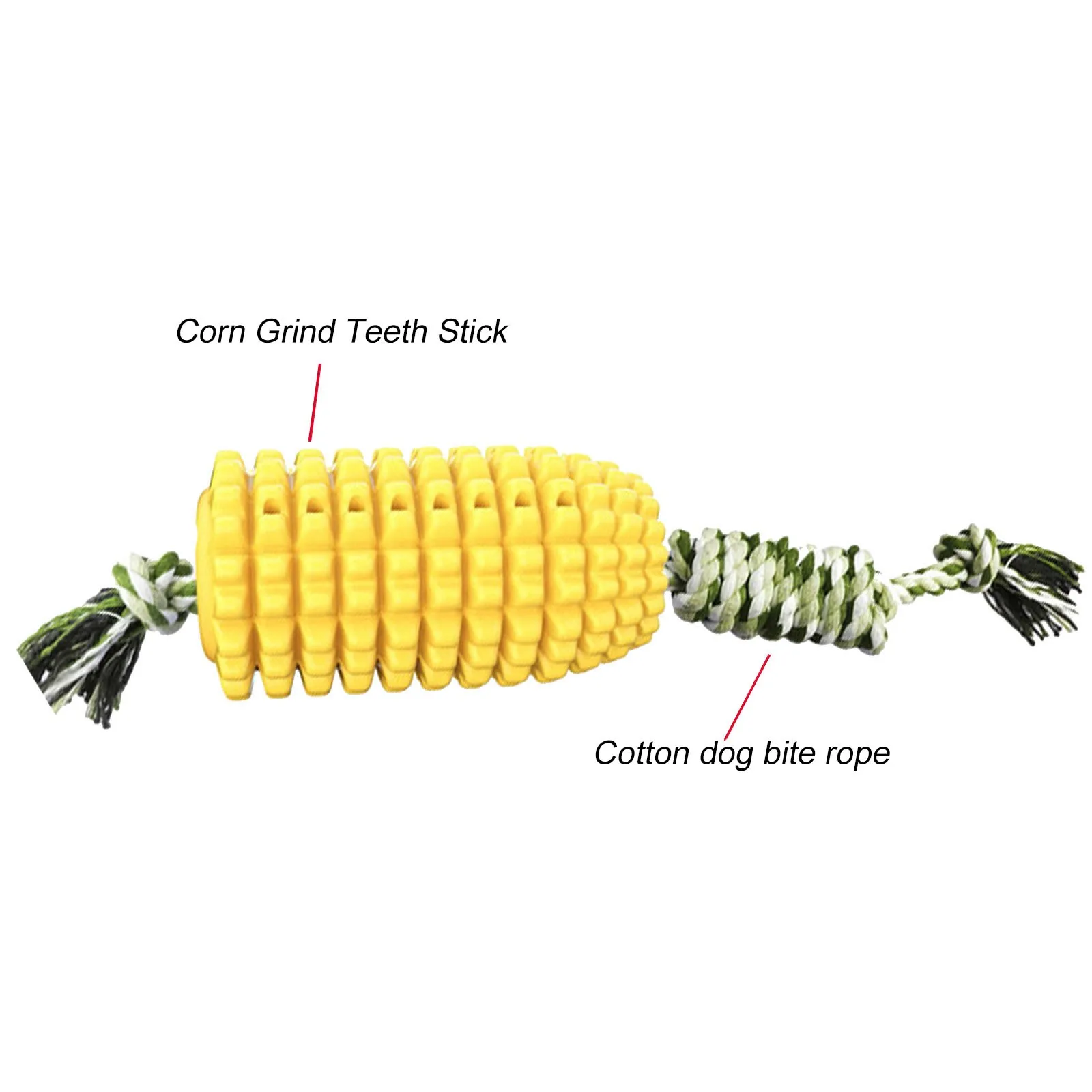

Dog Toy Grinding Stick Gnawing Teeth Brush Dog Toy With Rope Pet Products