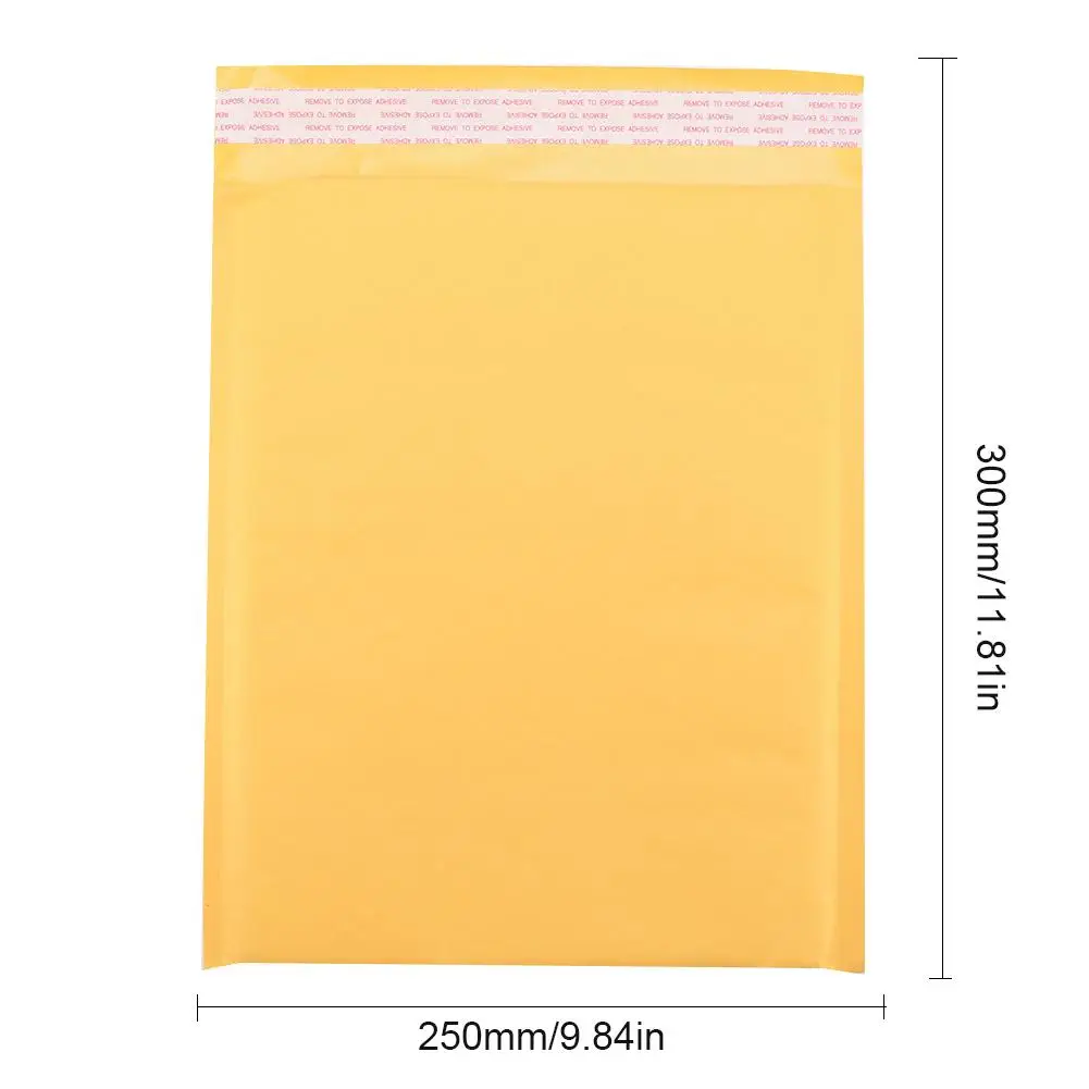 Желтая сумка конверт из крафт бумаги поставщик электроэнергии пузырчатой