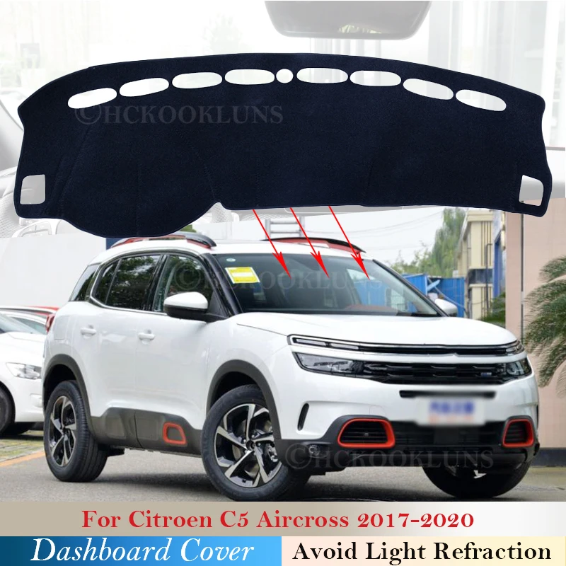 Защитная накладка на приборную панель для Citroen C5 Aircross 2017 2018 2019 2020 автомобильные