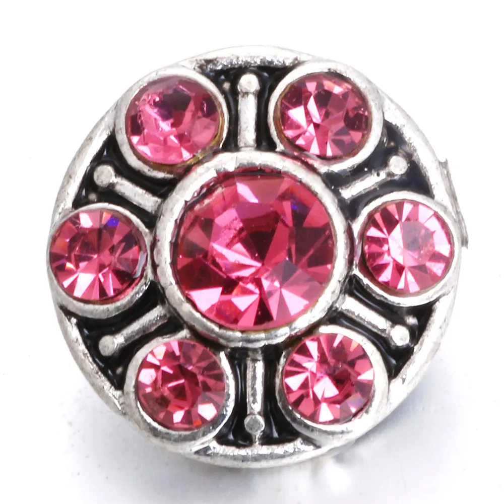 10 шт./лот Новинка 12 мм кнопки для ювелирных изделий с кристаллами подходят мини