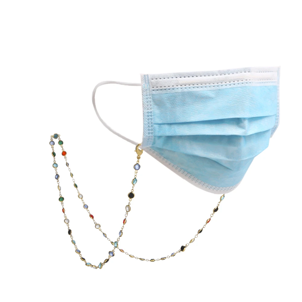 

Eueavan 5pcs Women Sunglasses Multicolor Coloured Reading Glasses Chain Lanyard for Mask Eyeglasses Cord Strap Rope