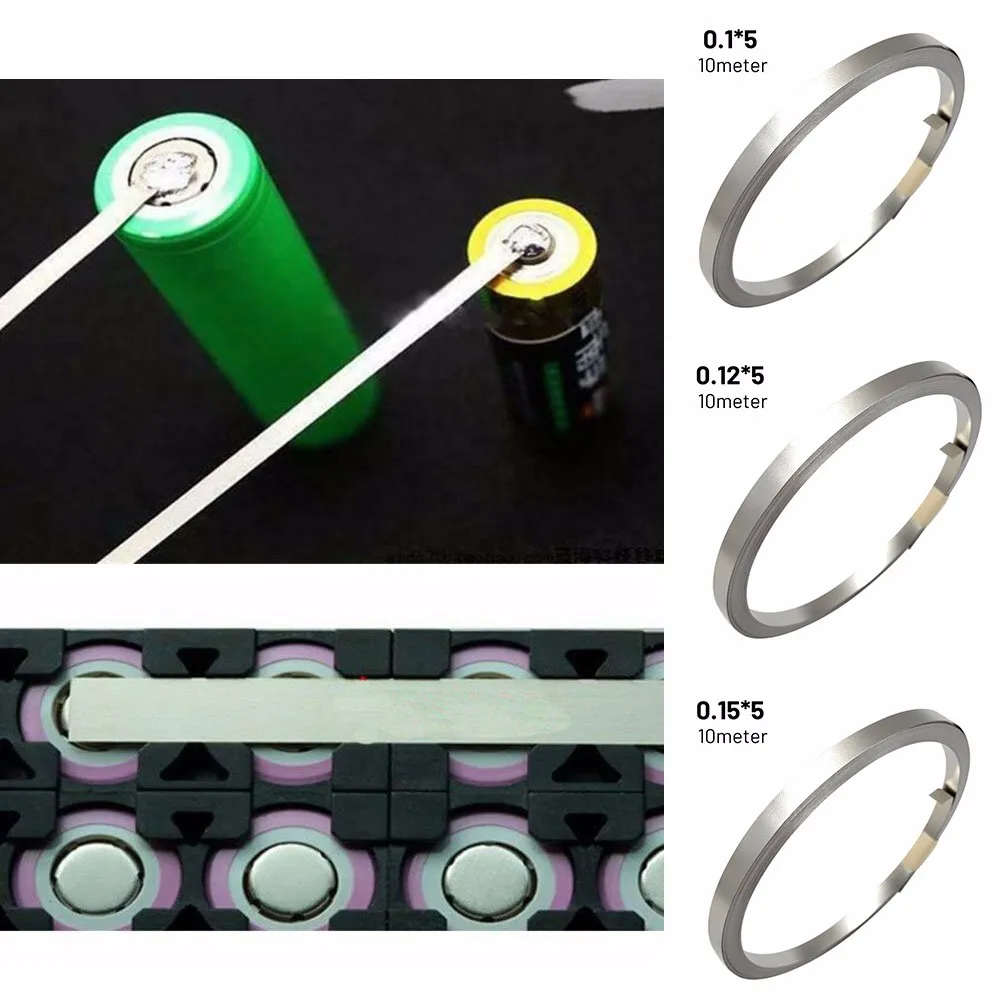 

10M Nickel Strip 1pcs Belt Strip For 18650spot Welding Nickel Sheet Plated Steel Durable
