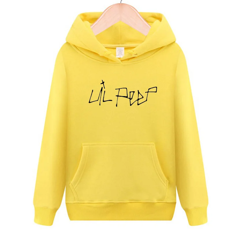 Новые хип-хоп Lil толстовки с капюшоном для мужчин и женщин унисекс флисовая