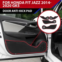 high quality car door anti kick pad sticker protective mat polyester side edge guard carpet for honda fit jazz 2014 2020 gk5
