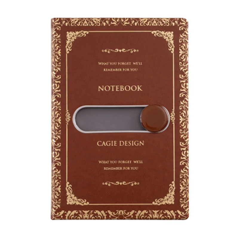 A5 Classical Diary With Lock Sliding Unlock Notebook Business Office Agenda Notepad Kawaii Note Birthday Gift | Канцтовары для