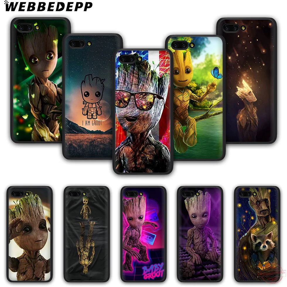 WEBBEDEPP Грут Детские чехол для телефона из ТПУ с принтом Honor 6A 7A 2 ГБ/3 ГБ Pro 7C 7X 8X 8C 9 10