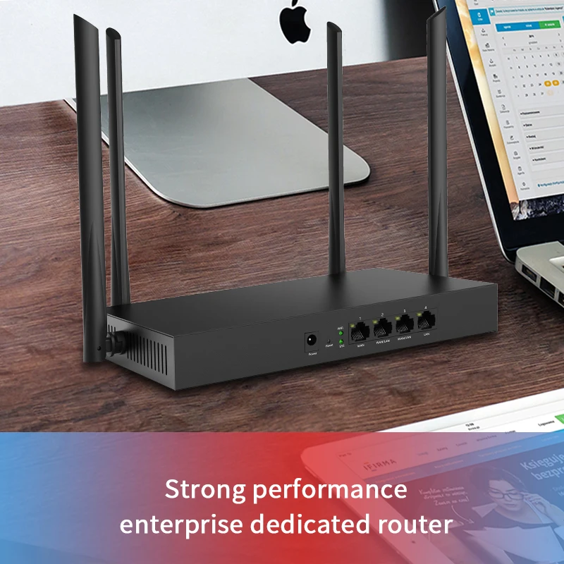 Двухдиапазонный беспроводной Wi-Fi роутер JSMAX JSW15E 1200M 11AC с антенной высоким