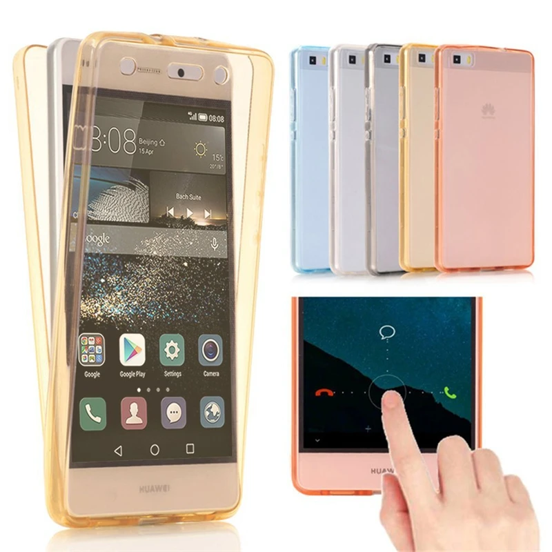 Двойной Мягкий силиконовый чехол для Huawei P30 P20 P10 P9 P8 Lite 2017 Honor 10i 8A Y6 Y7 2019 P Smart Mate 10 20