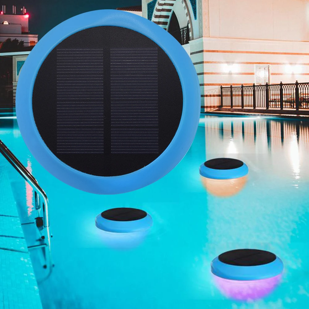 

Solar Floating LED Light ​Swimming Pool Waterproof Lamp 7 Color Changing Underwater Tub Lights Water Drift Decor Outdoor Lights