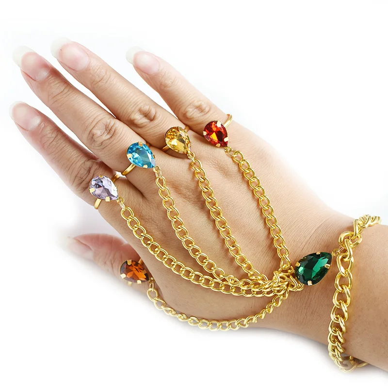 Лидер продаж 2021 модные браслеты цепочки на палец браслет для женщин с