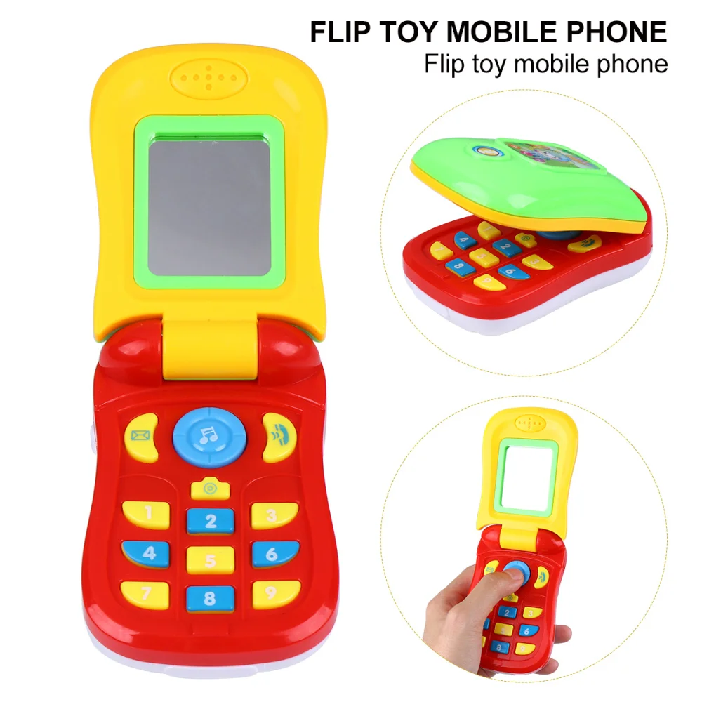 Музыкальный сотовый телефон моделирование раскладушка развивающие игрушка
