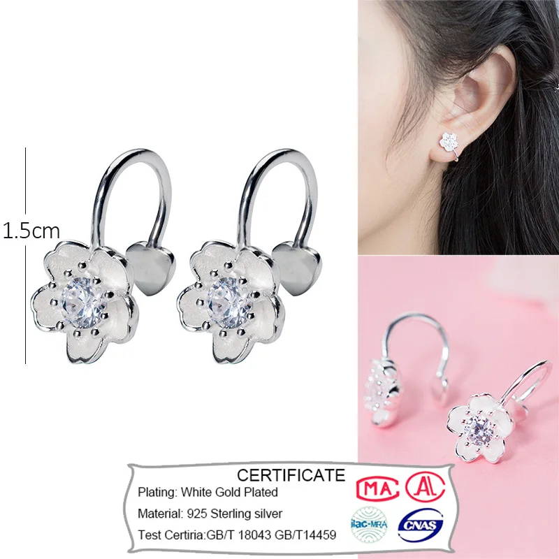 Trustdavis,, 925 пробы, серебро, Сияющие, CZ, каффы, клипсы, серьги для женщин, девушек, без серьги в стиле пирсинга, ювелирные изделия DA372