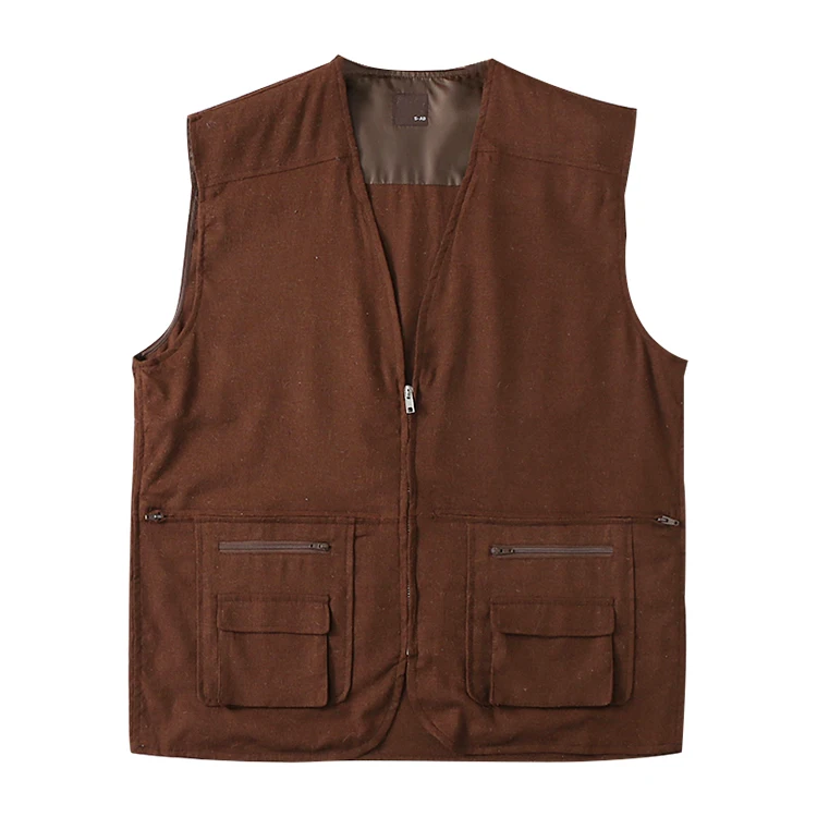 Мужской жилет для рыбалки весенне летний льняной спорта походов бега езды на