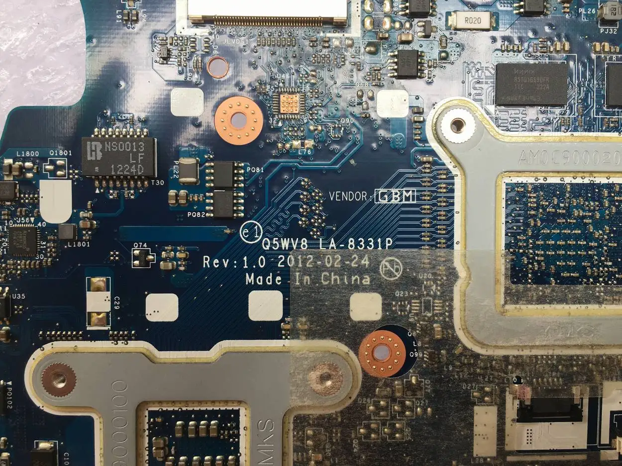 NBC1811001 Q5WV8 стандартная материнская плата для ноутбука Acer aspire LA-8331P DDR3 Radeon HD 7670M