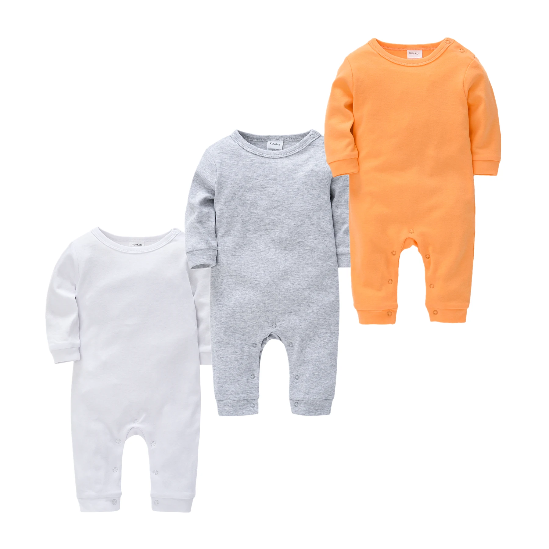 

Newborn Baby Boys Girl Rompers roupa de bebe Solid Infant Jumpsuit Long Sleeve Cotton Pajamas 0-12Month Overalls Baby Clothes