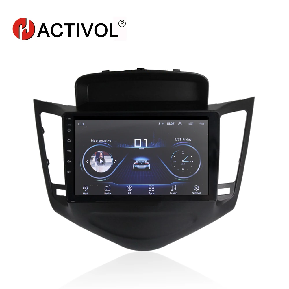 HACTIVOL 9 &quotчетырехъядерный автомобильный радиоприемник для Chevrolet Cruze 2009 2014 android 8 1 dvd