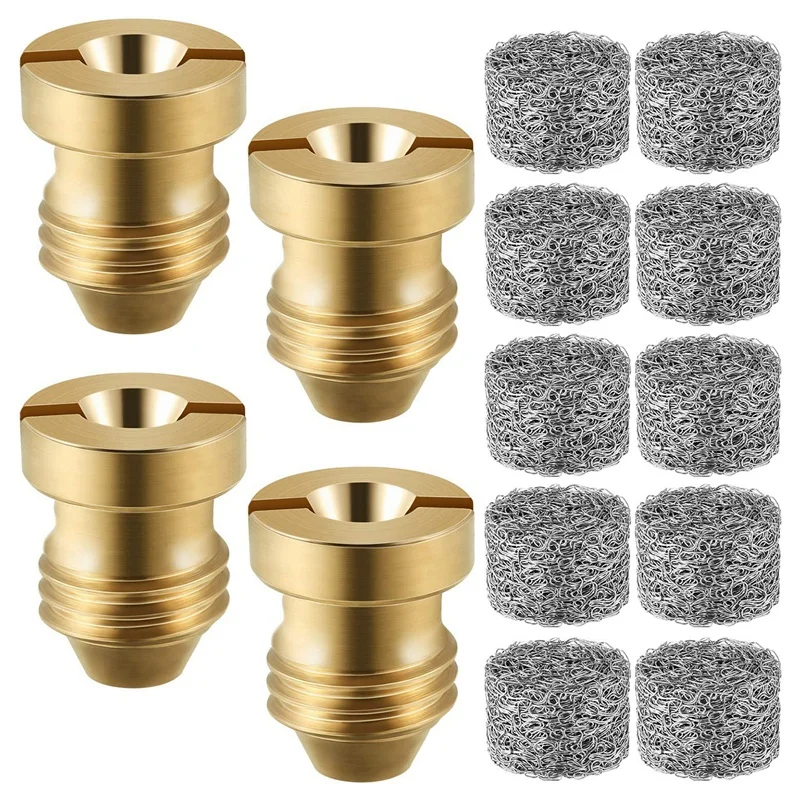 

4 Pieces Foam Cannon Orifice Nozzle Tips and 10 Pieces Foam Maker, Universal 1.1 mm Thread Nozzle and Mesh Filter