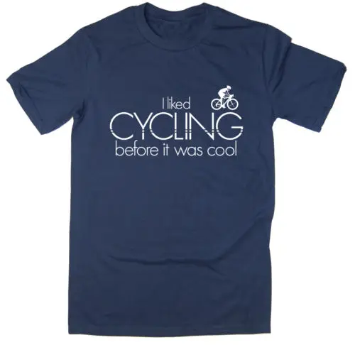 

I Liked Cycling Before It Was Cool T-shirt - Funny Bicycle Tee - 6 colours