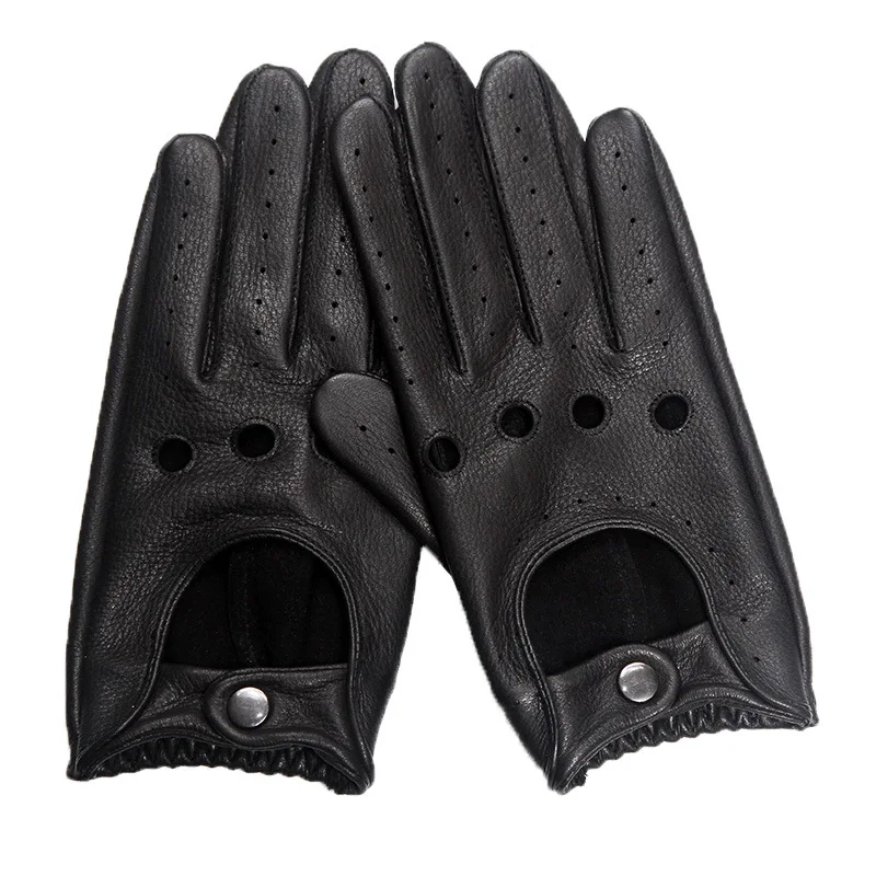 Перчатки мужские из натуральной кожи Нескользящие однослойные оленьей для