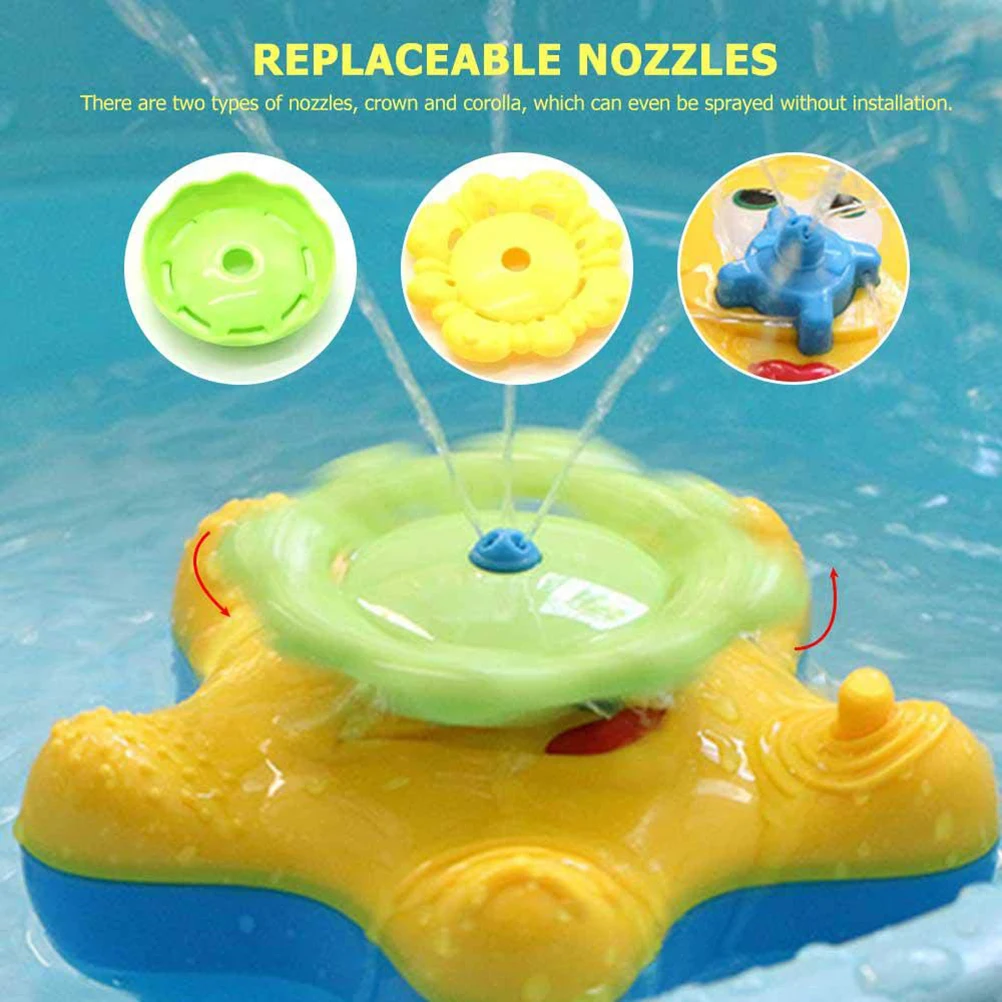 Детская игрушка для ванной в виде морской звезды с насадками форме цветка и