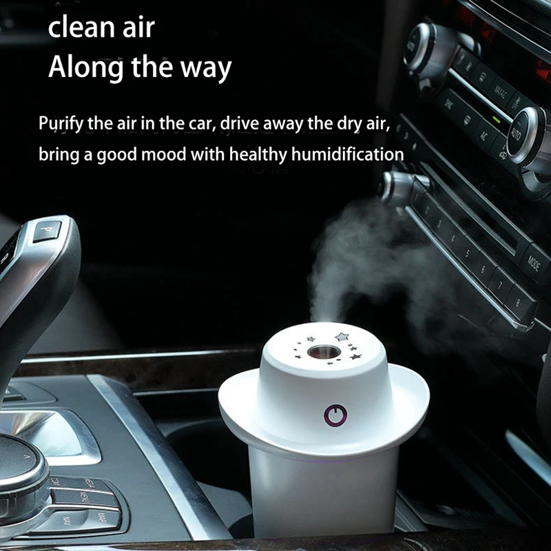 

230ML USB Air Humidifier with LED Colorful Lights Fog Car Humidifier