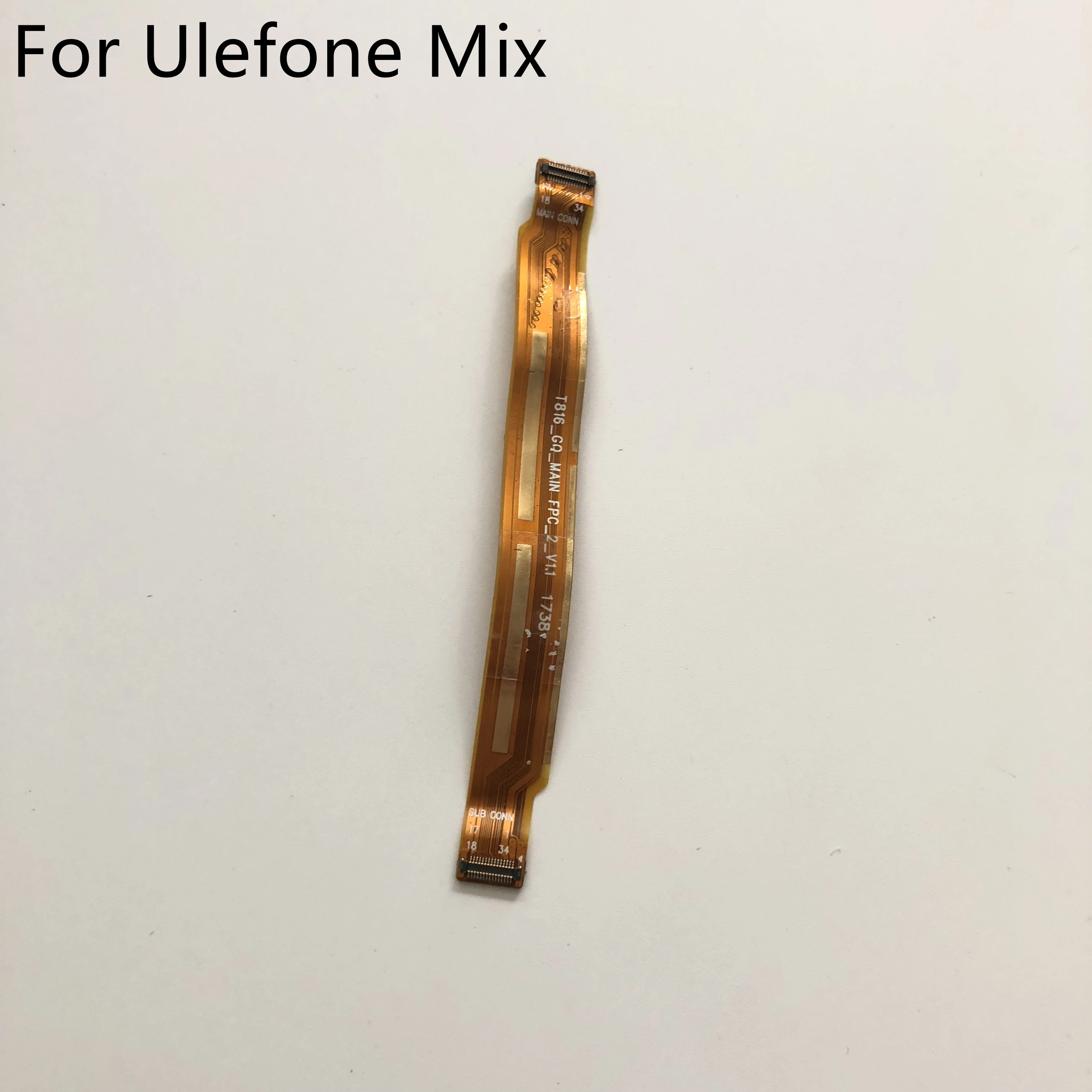Материнская плата FPC б/у для Ulefone Mix 4 Гб + 64 ГБ Восьмиядерный MT6750T экран 5 дюйма FHD