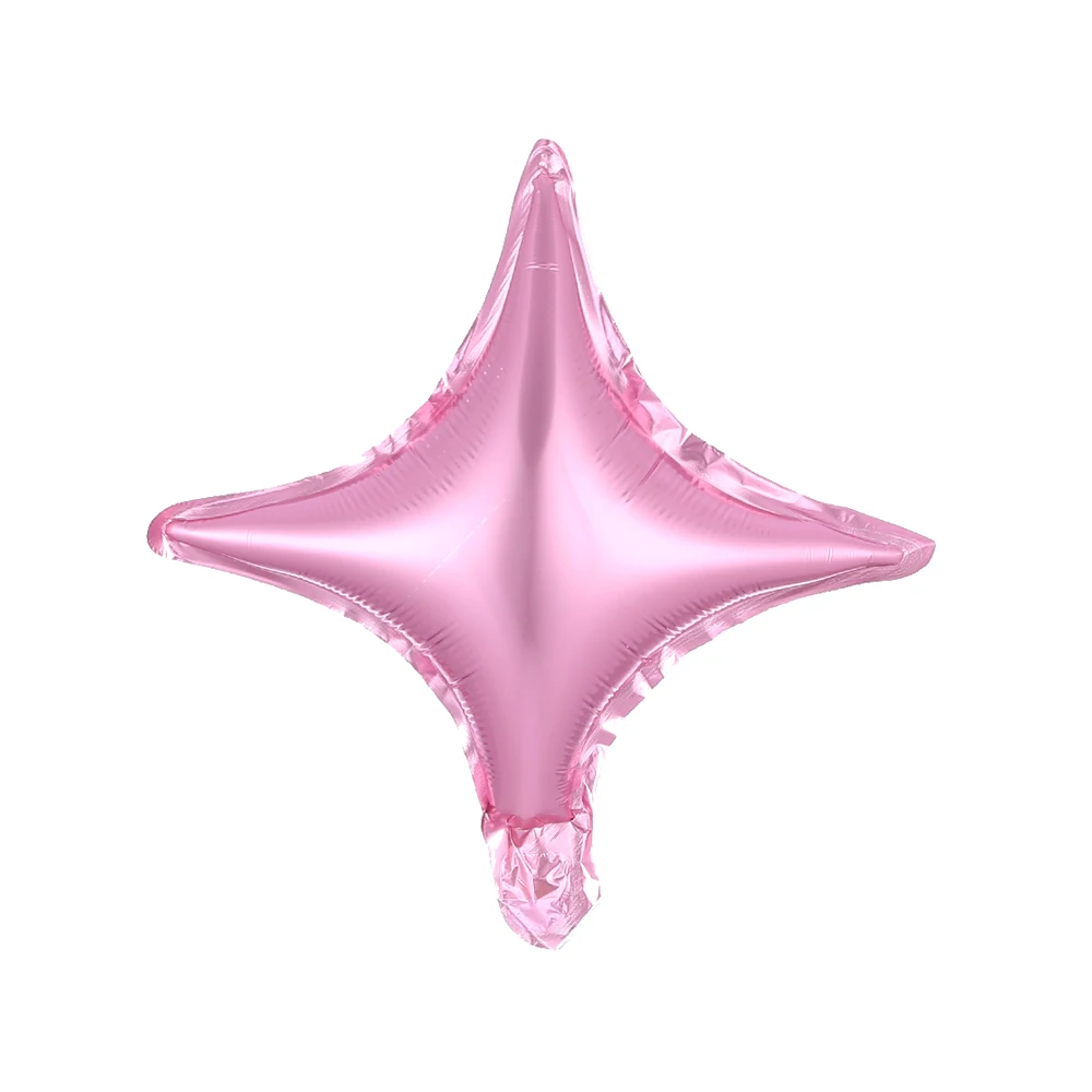 

50pcs 10inch Four-pointed Star Foil Balloon Wedding Baby Birthday Party Decorations Kids Aluminum Macaron Star Balloon