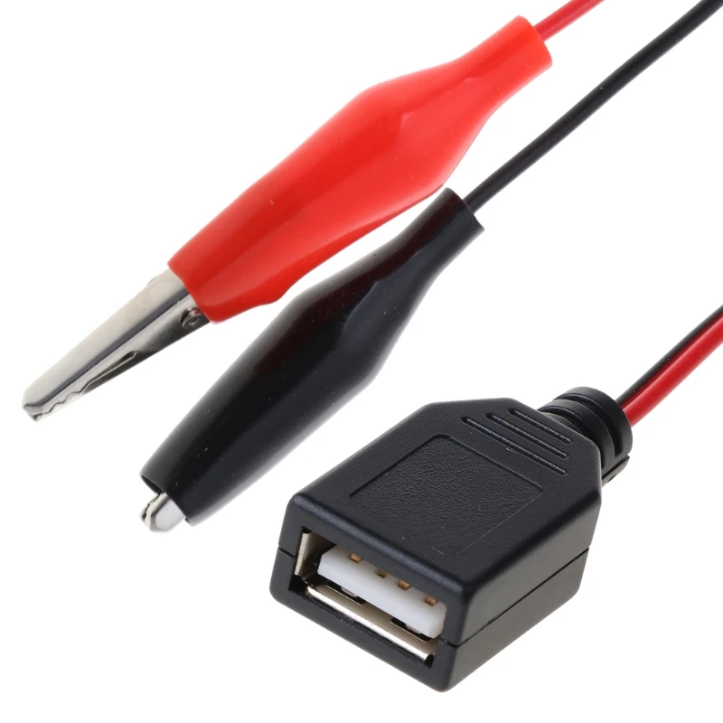 Медные зажимы типа крокодил с проводом гнездовой разъем USB испытательные выводы