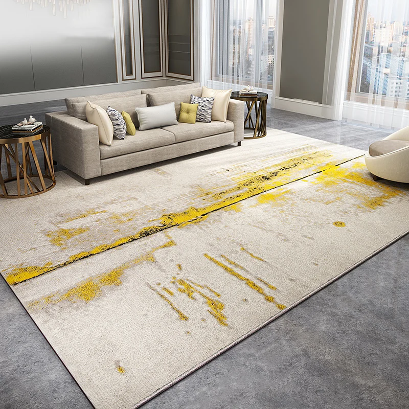 

Nordic Modern Carpet Abstract Polypropylene Carpets For Living Room Bedroom Rugs Floor Room Mats Carpet Table Coffee Kids