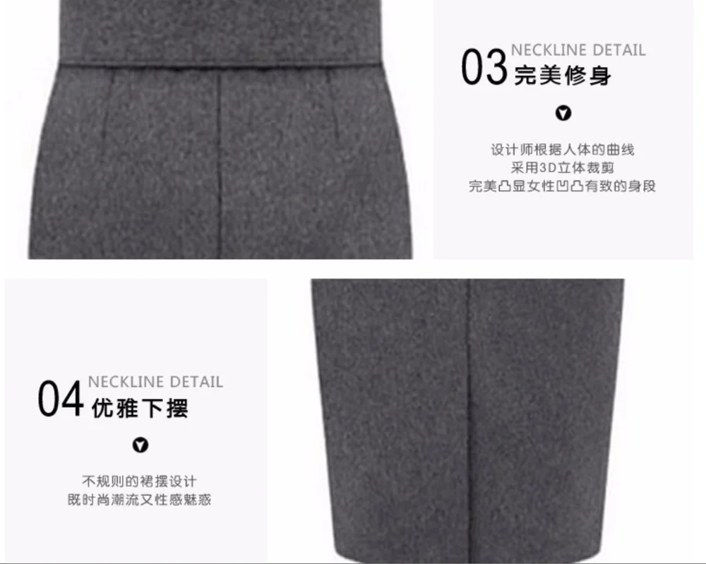 

Autumn and Winter New Fashion Pure Cotton Large Size High Waist Casual Mini Pencil Skirt Office All-match Skirt