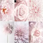 GATYZTORY DIY картины по номерам розовый цветочные наборы домашний декор живопись по номерам рисование на холсте Ручная роспись искусство подарок