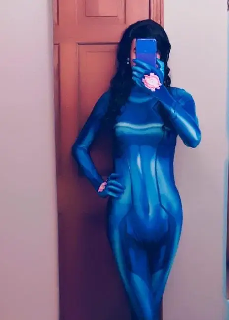 Костюм на Хэллоуин из лайкры и спандекса костюм для косплея самуса Эран метриода