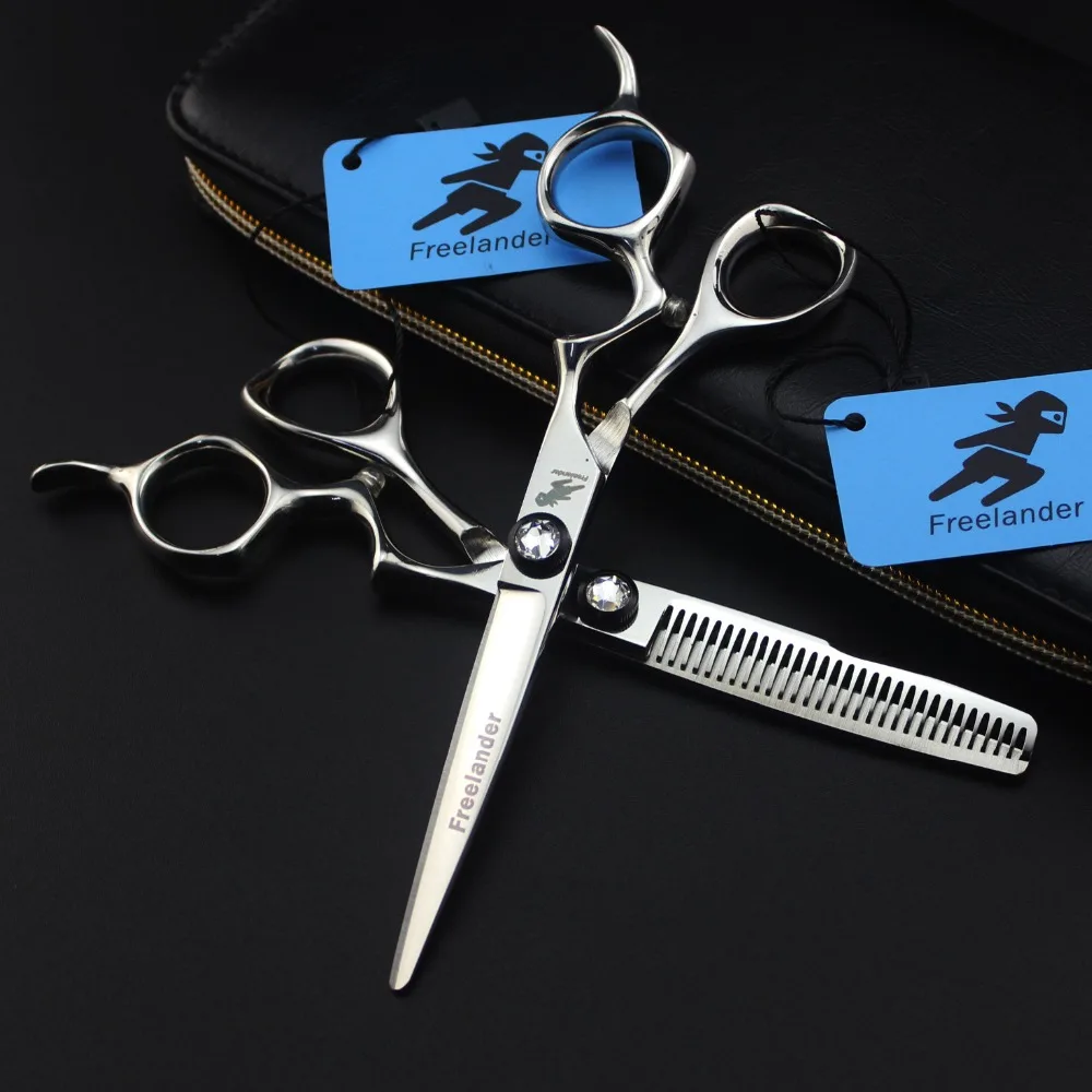 

"Freelander ножницы в форме парикмахерской специальные ножницы модернизированные ножницы яркая большая изогнутая ручка мода размер зубов 6,0 дюй...