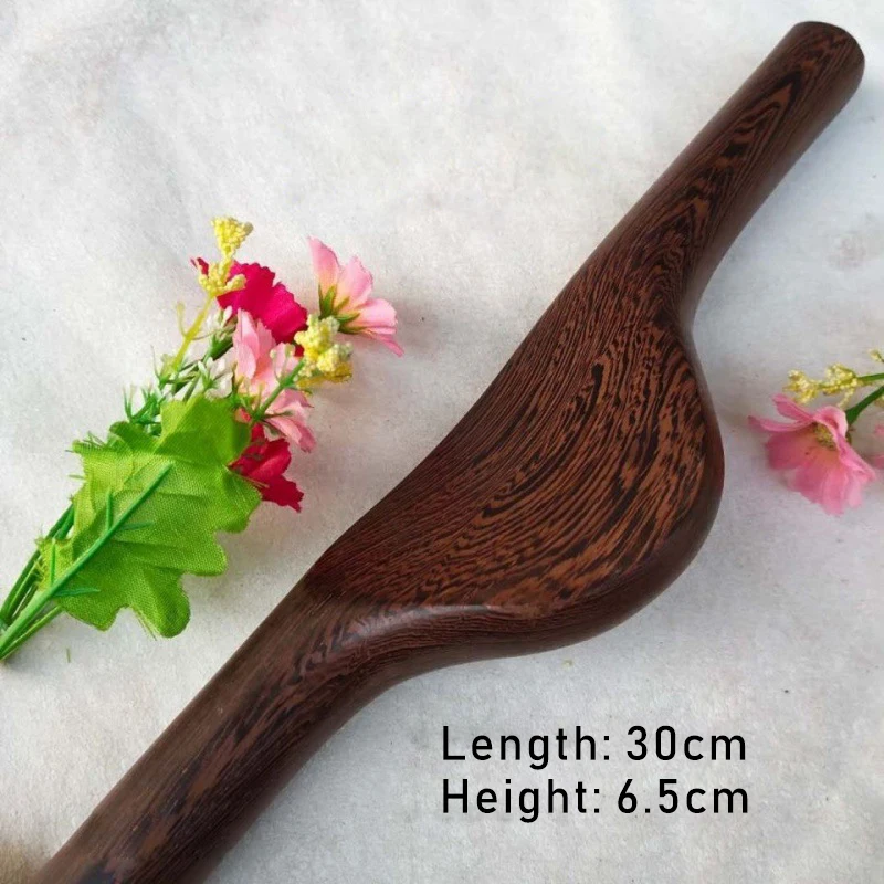 Натуральное дерево Очищающая палочка для плеча шеи ног Массажная доска Guasha SPA