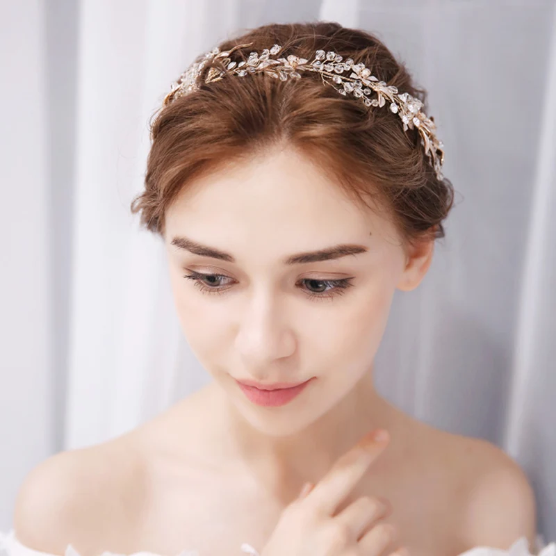Свадебные украшения с кристаллами свадебные заколки для волос лозой и волосами
