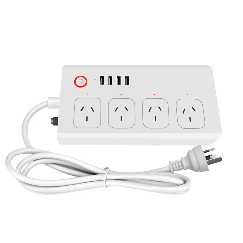 Smart Life Wifi умная лента питания с разъемом Tuya для ЕС, Великобритании, США, Австралии, 4 порта usb, 4 выхода, независимое управление, работает с Alexa Google Home