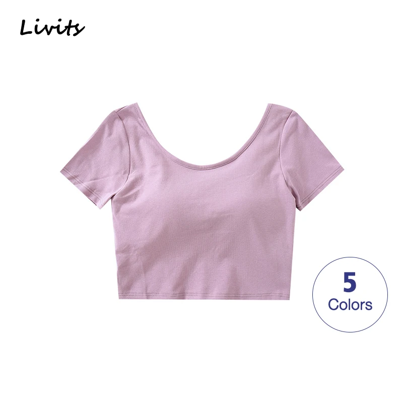 Футболка женская с открытой спиной и коротким рукавом SA1248 | Женская одежда