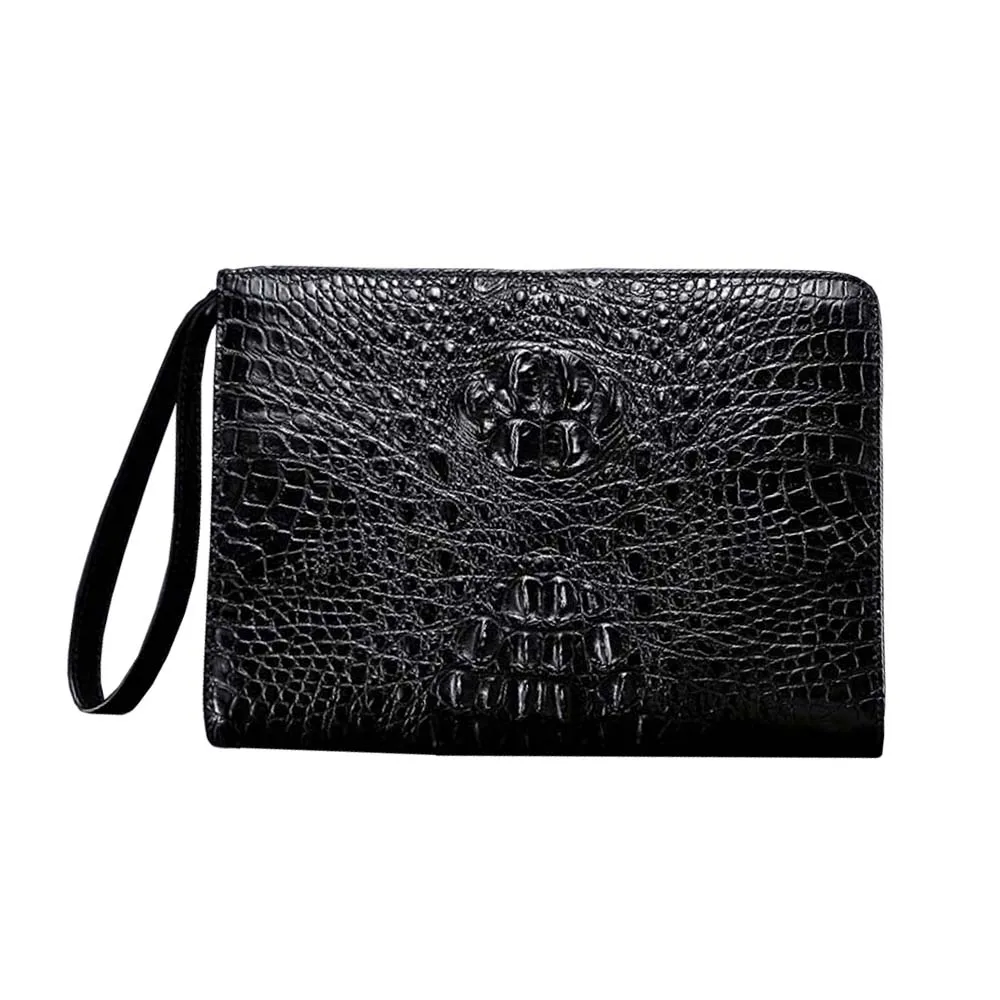 

xingmengda new crocodile leather men bag male new handbags large capacity high-grade envelope bag men clutch bag