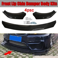 4pcs adjustable universal car front bumper splitter lip diffuser chin bumper body kits for benz for bmw for honda%e3%80%81ford%e3%80%81audi
