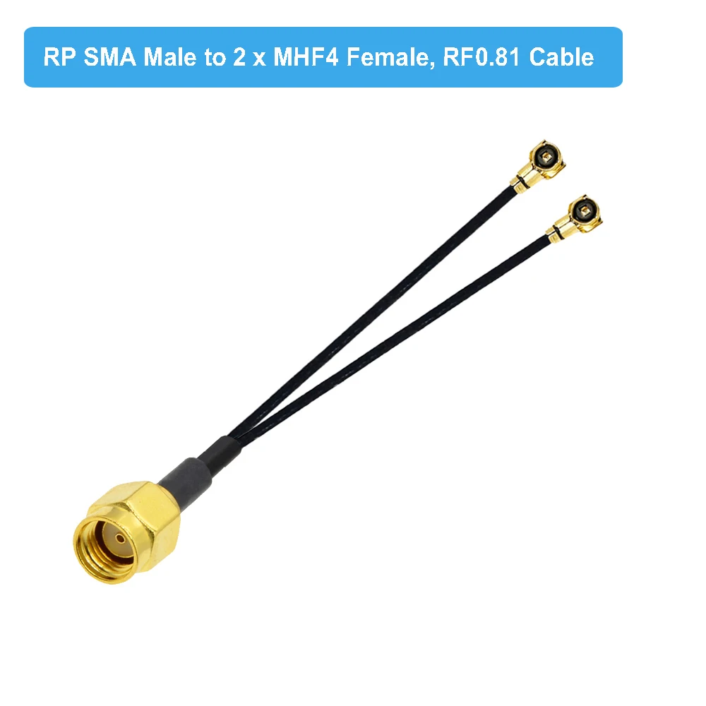 1 шт. SMA мама к Dual MHF4 IPEX4 IPX U.fl Y-образный сплиттер-Сумматор RF0.81 Pigtail RF коаксиальный