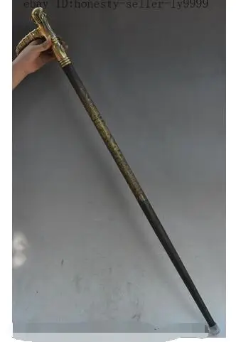 Дедушка удачи Старый Китайский Народное искусство Китая бронза латунь Бог