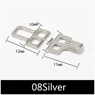 08Silver Meetee 30/50 комплектов Медь металлический крючок для брюк шуба невидимая кнопка крючок для юбки на брюки Регулируемая застежка аксессуары для шитья CN047 - Цвет: 08Silver