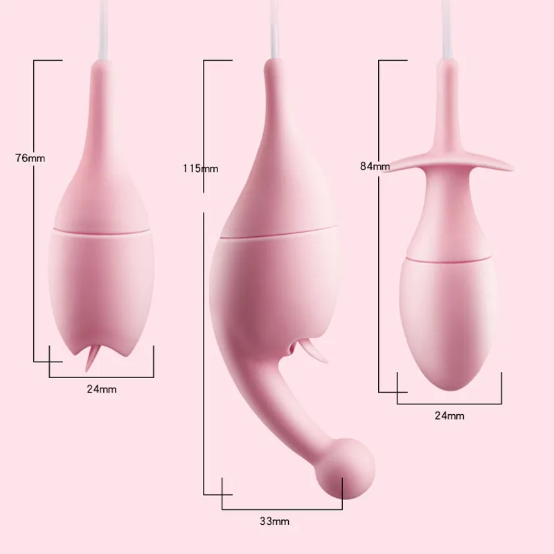 Вибратор на присоске для сосков женщин USB прыжков в яйцах Женский стимулятор