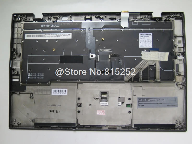 Подставка для рук ободок клавиатура для lenovo ThinkPad X1 Carbon 3rd английский США TW UK JP 00HN945 00HT300 сенсорная панель с подсветкой