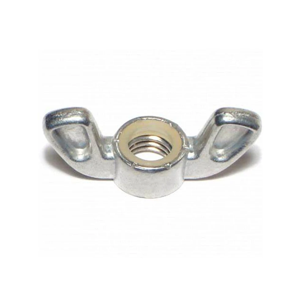 

5/10 pcs M6 Zinc Plated Nylon Lock Nut Butterfly Nut Ingot Wing Nuts