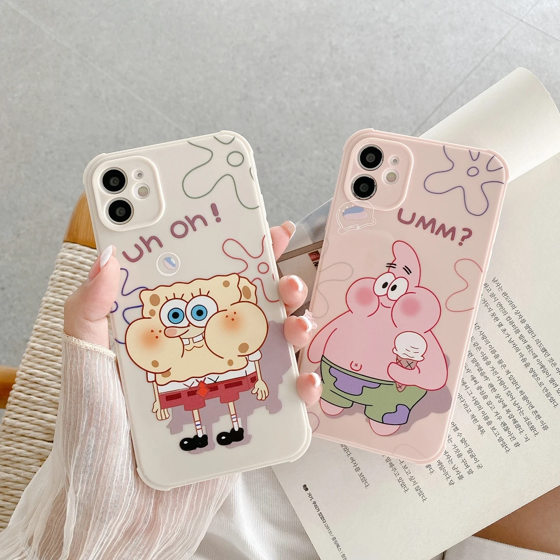 

Cartoon pattern case for iphone 12promax 11 12 11promax X XSMax XR 7 8 7Plus soft protect shell