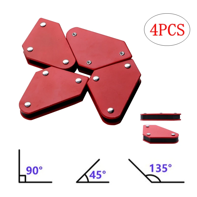 4 Pcs/set Magnetic Welding Holder Angle Soldering Locator Tools45/90/135 Degree Corner for Holder and Positioner In Welding