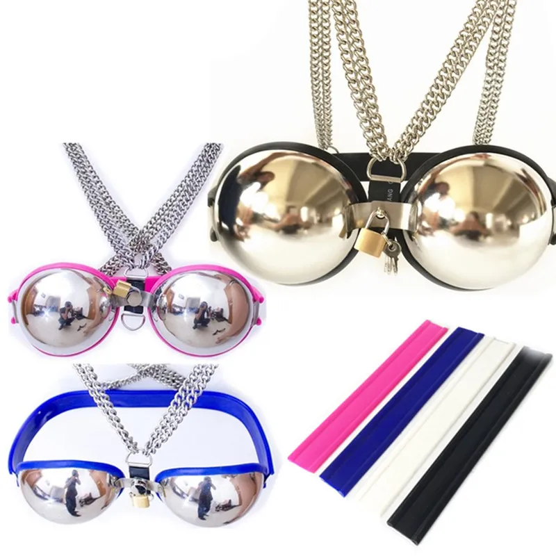 Бюстгальтер из нержавеющей стали женские ремни верности зажимы для сосков фетиш