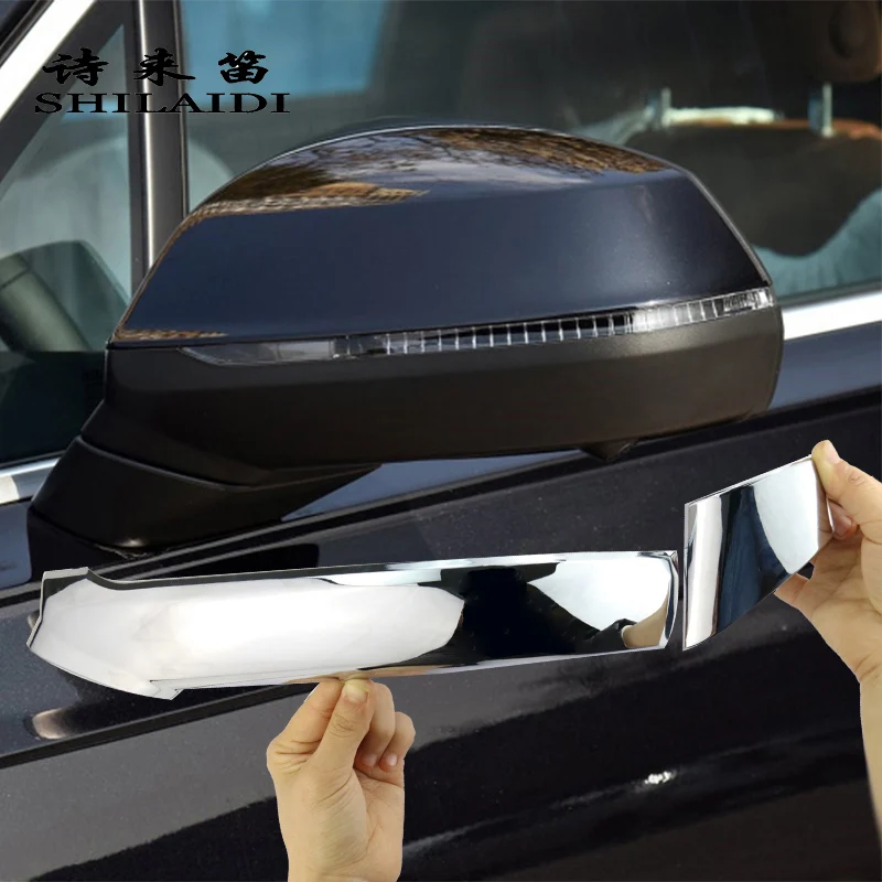 

Car Modification accessories Exterior Rearview Mirror Anti-rub Strips Trim Auto decoration Cover Sticker For Audi Q7 Car Styling