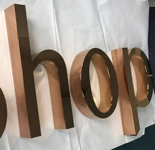 Titanium Metal Stainless Steel Channel Letter Polished Signs For Office Home Decoration | Дом и сад